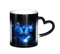 ESASAM Blue Butterfly Starry Sky Color Changing Mug, Adding A Touch of Magic to Your Daily Life
