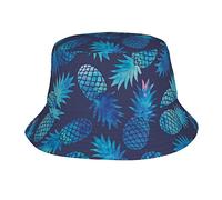 Esasam Blue Pineapple Adult Sun Protection Bucket Hat - Lightweight Quick-Drying and Breathable Outdoor Hat Fishing Hat Hiking Hat Beach Hat Travel Hat Summer Hat Camping Hat