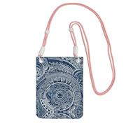 ESASAM Blue Polynesian Maori Tribal Pattern A Large Capacity Crossbody Phone Case For Worry Free Travel
