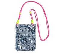 ESASAM Blue Polynesian Maori Tribal Pattern A Large Capacity Crossbody Phone Case For Worry Free Travel