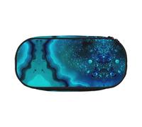 ESASAM Bright Aqua Blue Turquoise Fashion Pencil Case-The Necessary Storage Space for Pens, Pencils and Stationery