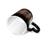 ESASAM Brown Wood Starry Sky Color Changing Mug, Adding A Touch of Magic to Your Daily Life