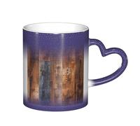 ESASAM Brown Wood Starry Sky Color Changing Mug, Adding A Touch of Magic to Your Daily Life
