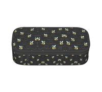 ESASAM Bumble Bees Print Stylish Pencil Case - Oxford Fabric, Spacious, and Durable Design for Organized Storage