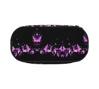 ESASAM Butterfly Purple Fashion Pencil Case-The Necessary Storage Space for Pens, Pencils and Stationery