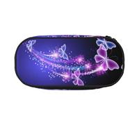 ESASAM Butterfly Purple Fashion Pencil Case-The Necessary Storage Space for Pens, Pencils and Stationery