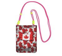 ESASAM Canadian Flag A Large Capacity Crossbody Phone Case For Worry Free Travel