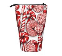 ESASAM Candy Canes A Pencil Case with A Retractable Design, Versatile and Durable