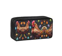 ESASAM Chicken Print Large Capacity Pencil Case, Sturdy and Durable, with A Firm and Sturdy Body