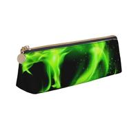 ESASAM Chinese Dragon Leather Triangular Pencil Case, Lightweight and Cute, with Large Capacity