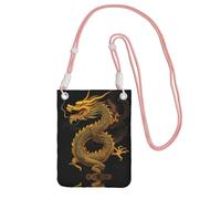 ESASAM Chinese Golden Yellow Dragon A Large Capacity Crossbody Phone Case For Worry Free Travel