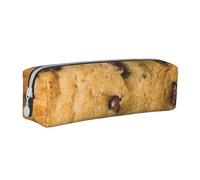 ESASAM Chocolate Cookie Simple and Stylish Leather Pencil Case - Stationery Organizer and Travel Storage, Pencil Holder, Pencil Bag, Zipper Pouch, Pen Case, Art Supplies