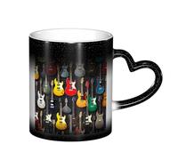 ESASAM Colorful Guitars Starry Sky Color Changing Mug, Adding A Touch of Magic to Your Daily Life