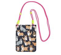 ESASAM Corgi Pattern A Large Capacity Crossbody Phone Case For Worry Free Travel