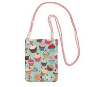 ESASAM Cupcake Pattern A Large Capacity Crossbody Phone Case For Worry Free Travel
