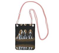 ESASAM Cute Basset Hound Puppies A Large Capacity Crossbody Phone Case For Worry Free Travel