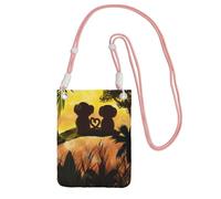 ESASAM Cute Couple Monkey A Large Capacity Crossbody Phone Case For Worry Free Travel