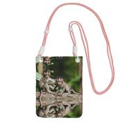 ESASAM Cute Little Monkeys A Large Capacity Crossbody Phone Case For Worry Free Travel