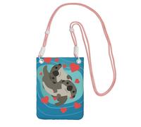 ESASAM Cute Otters A Large Capacity Crossbody Phone Case For Worry Free Travel
