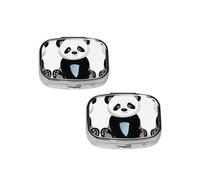 ESASAM Cute Panda Square Mini Medicine Box, Lightweight To Carry, Durable And Long-Lasting