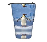 ESASAM Cute Penguin A Pencil Case with A Retractable Design, Versatile and Durable