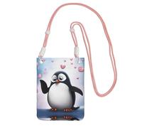 ESASAM Cute Penguins A Large Capacity Crossbody Phone Case For Worry Free Travel