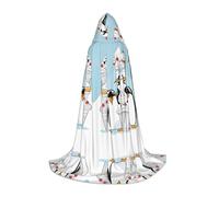 ESASAM Cute Penguins Teenage Hooded Cloak - Oversized Hat, Comfortable And Durable