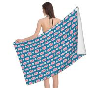 ESASAM Cute Pig Print Premium Bath Towel - Luxurious, Super Absorbent, And Stylish