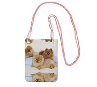 ESASAM Cute Pomeranian A Large Capacity Crossbody Phone Case For Worry Free Travel