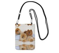 ESASAM Cute Pomeranian A Large Capacity Crossbody Phone Case For Worry Free Travel