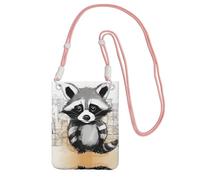 ESASAM Cute Raccoon A Large Capacity Crossbody Phone Case For Worry Free Travel