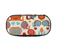 ESASAM Cute Snail Fashion Pencil Case-The Necessary Storage Space for Pens, Pencils and Stationery