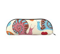 ESASAM Cute Snail Leather Semi-Circular Storage Bag, Semi-Circular Shape, Simple and Fashionable