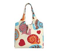 ESASAM Cute Snail Stylish Canvas One-Shoulder Commuter Bag-Suitable For Daily Use And Urban Exploration
