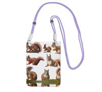 ESASAM Cute Squirrel A Large Capacity Crossbody Phone Case For Worry Free Travel