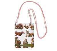 ESASAM Cute Squirrel A Large Capacity Crossbody Phone Case For Worry Free Travel