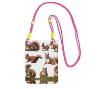 ESASAM Cute Squirrel A Large Capacity Crossbody Phone Case For Worry Free Travel