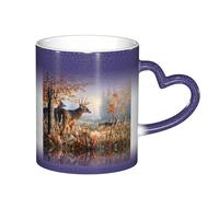 ESASAM Deer Wildlife Art Starry Sky Color Changing Mug, Adding A Touch of Magic to Your Daily Life