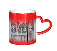 ESASAM Donkey and Flower Starry Sky Color Changing Mug, Adding A Touch of Magic to Your Daily Life