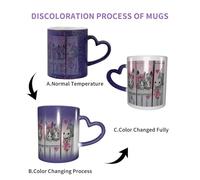 ESASAM Donkey and Flower Starry Sky Color Changing Mug, Adding A Touch of Magic to Your Daily Life