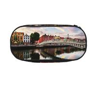 ESASAM Dublin Ireland Ha Penny Bridge River Fashion Pencil Case-The Necessary Storage Space for Pens, Pencils and Stationery