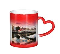 ESASAM Dublin Ireland Ha Penny Bridge River Starry Sky Color Changing Mug, Adding A Touch of Magic to Your Daily Life
