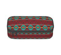 ESASAM Ethnic Geometric Pattern Print Stylish Pencil Case - Oxford Fabric, Spacious, and Durable Design for Organized Storage