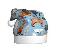 ESASAM Farm Animal Adult Plush Christmas Hat, Comfortable And Holiday Accessories For The Holiday Season