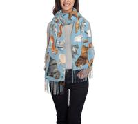 ESASAM Farm Animal Winter Warm Shawl Scarf, Soft And Comfortable, Lightweight And Warm
