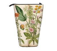 ESASAM Floral in The Old Book A Pencil Case with A Retractable Design, Versatile and Durable