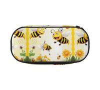 ESASAM Flying Bees Daisy Honey Fashion Pencil Case-The Necessary Storage Space for Pens, Pencils and Stationery