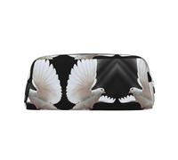 ESASAM Flying Dove Leather Zipper Three-Dimensional Pencil Case, Simple and Elegant, Fashionable and Practical