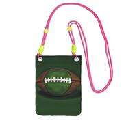 ESASAM Football Green A Large Capacity Crossbody Phone Case For Worry Free Travel