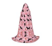 ESASAM French Bulldog And Flowers Teenage Hooded Cloak - Oversized Hat, Comfortable And Durable